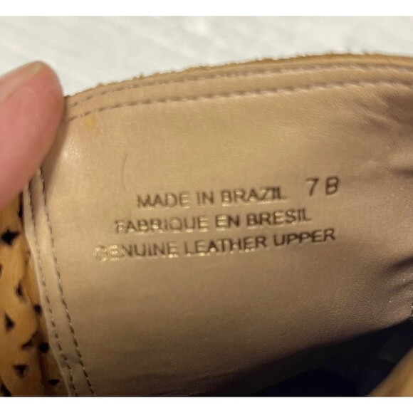 ANTHROPOLOGIE MISS ALBRIGHT Strappy Back, Laser Cut Leather Boots, Sz 7B - Picture 9 of 10